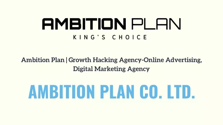 ambition plan growth hacking agency online