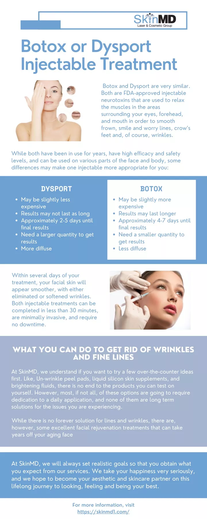 botox or dysport injectable treatment