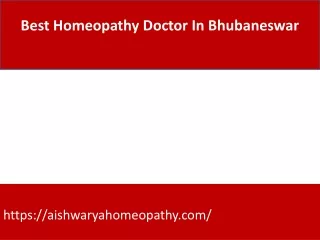 best homeopathy doctor in bhubaneswar