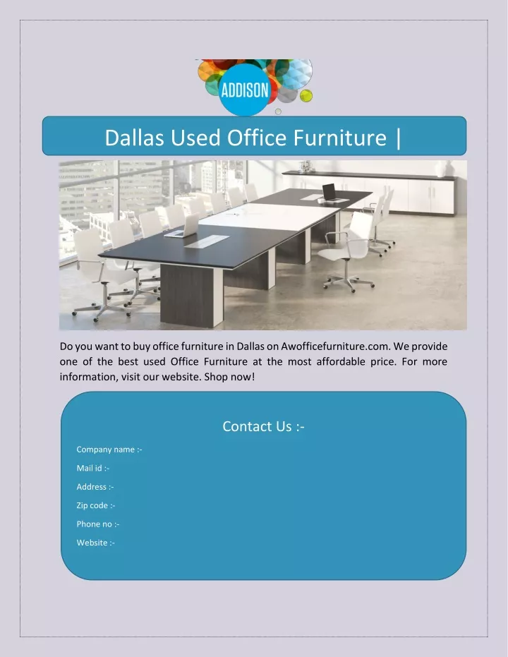 dallas used office furniture
