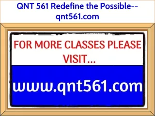 QNT 561 Redefine the Possible--qnt561.com