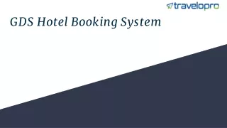 gds hotel booking system