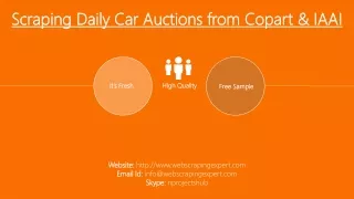 scraping daily car auctions from copart iaai