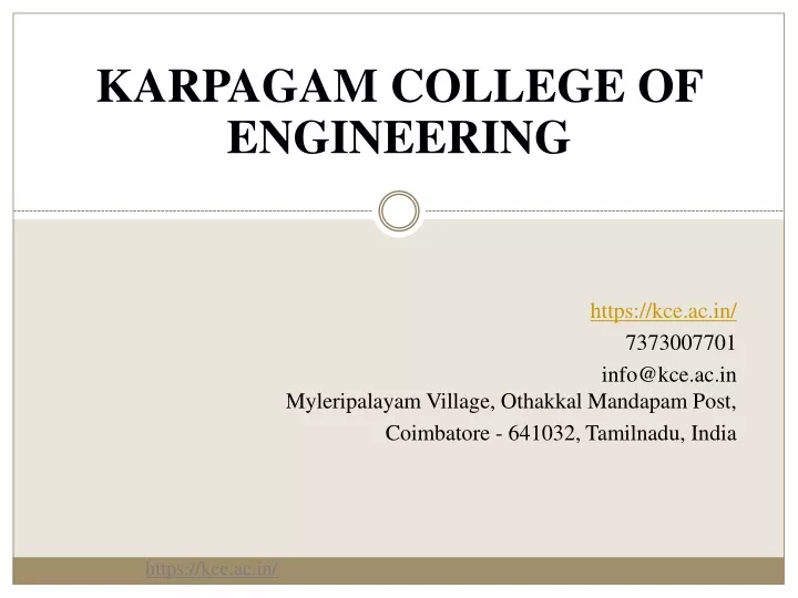 karpagam college of engineering