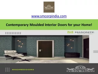Contemporary Moulded Interior Doors for your Home!