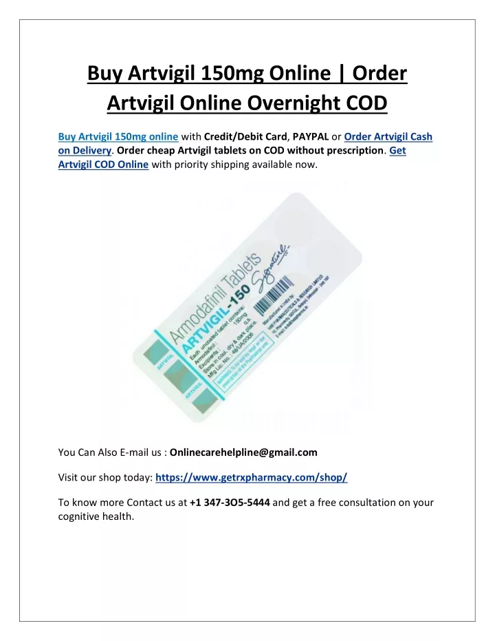 buy artvigil 150mg online order artvigil online