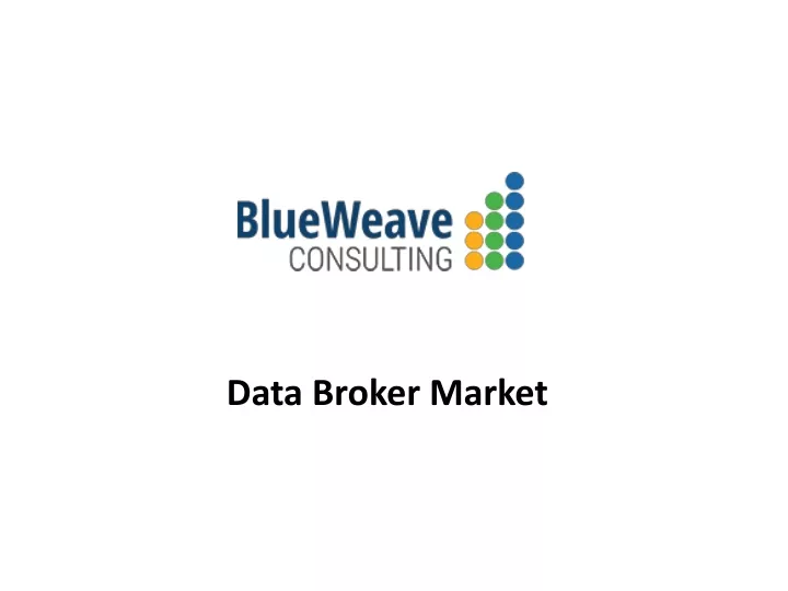 data broker market