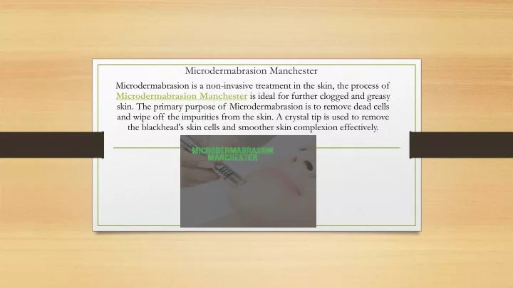 microdermabrasion manchester