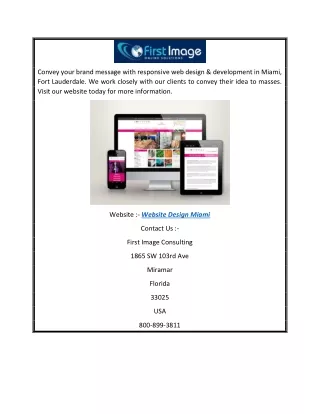 convey your brand message with responsive