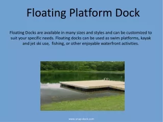 floating platform dock