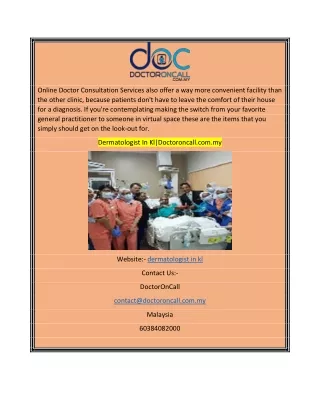 online doctor consultation services also offer