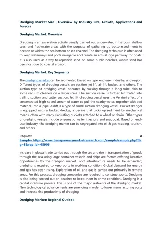 dredging market size overview by industry size