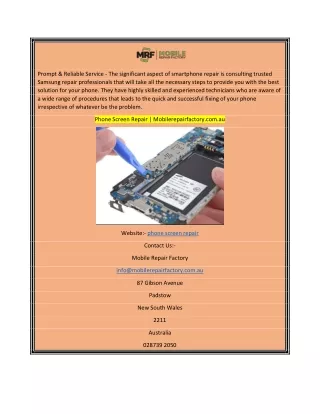 prompt reliable service the significant aspect