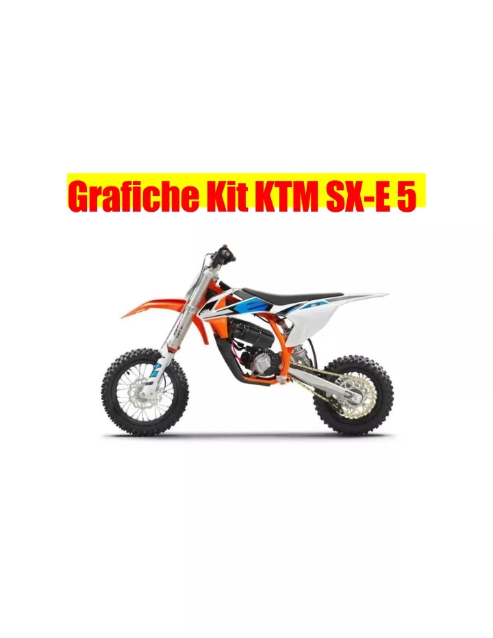 grafiche kit ktm sx e 5