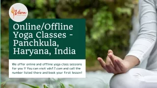 Online-Offline Yoga Classes - Vds17