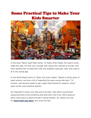 smart kids toy store