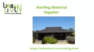 Roofing Material Supplier