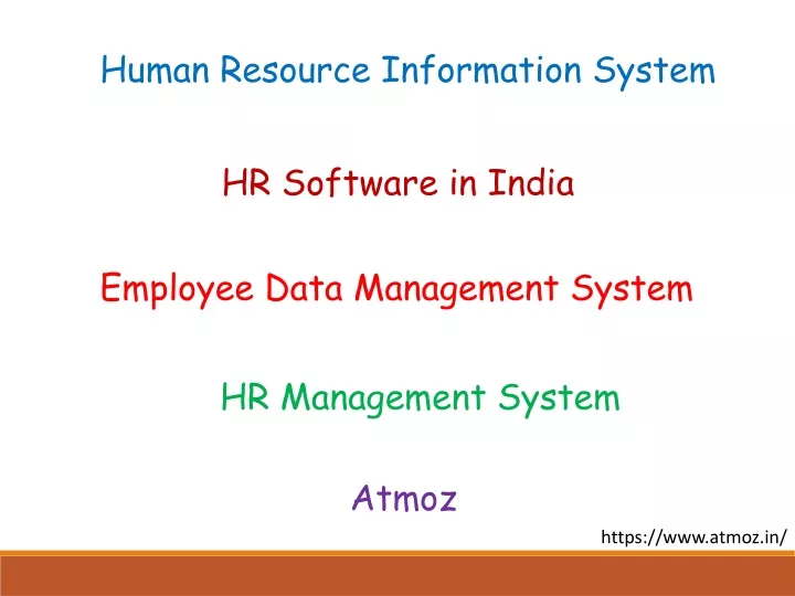 human resource information system
