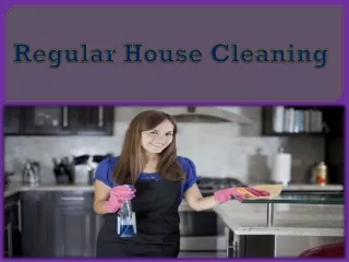 regular house cleaning