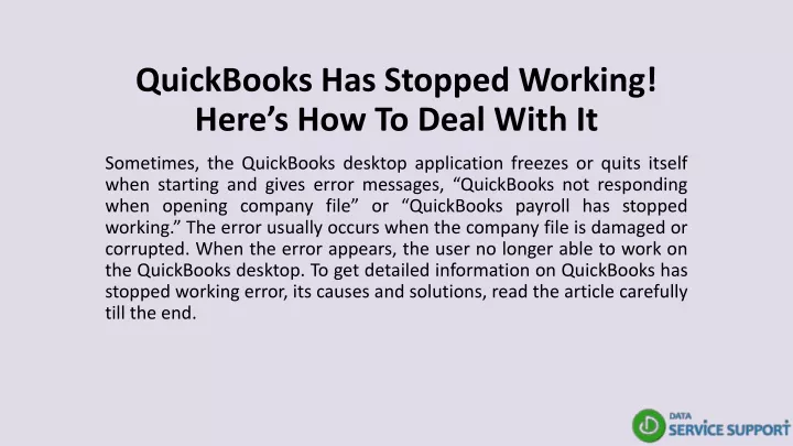 quickbooks has stopped working here s how to deal with it