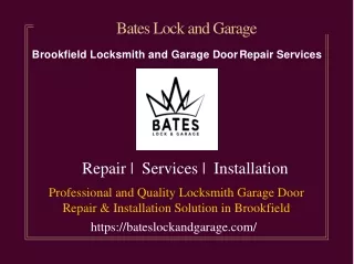 Garage Door Repair - Bates Lock and Garage