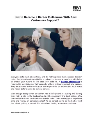 how to become a barber melbourne with best