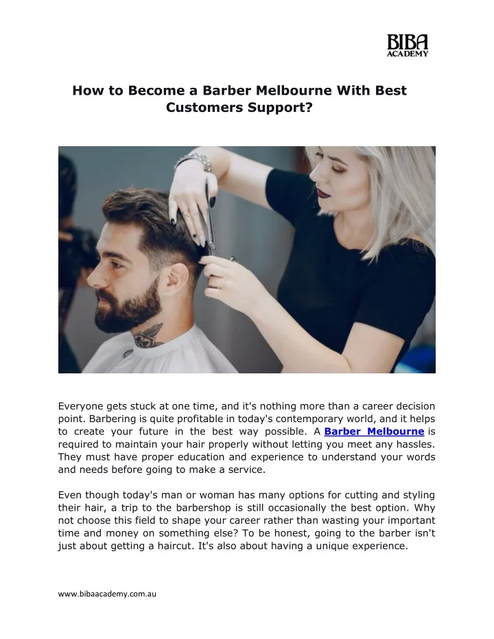 how to become a barber melbourne with best