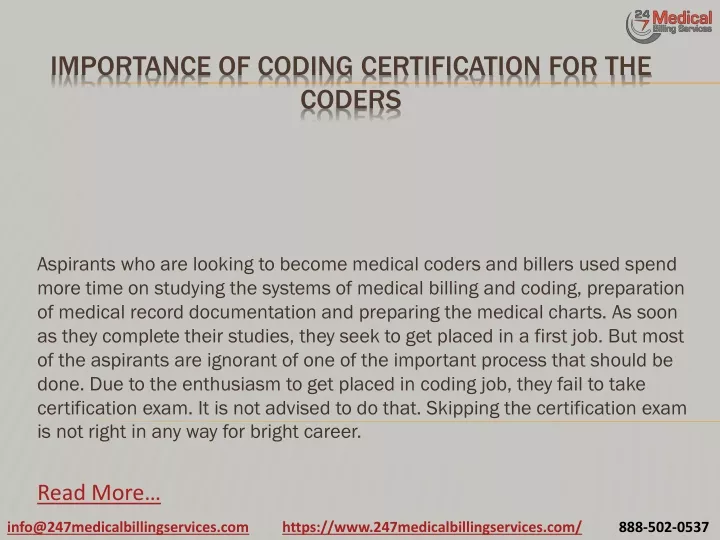 importance of coding certification for the coders