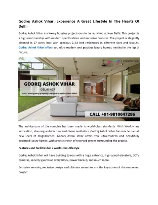 godrej ashok vihar experience a great lifestyle