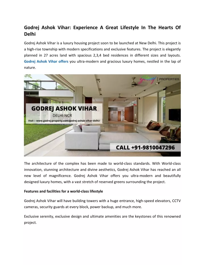 godrej ashok vihar experience a great lifestyle