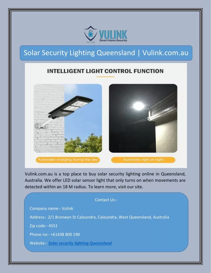 solar security lighting queensland vulink com au