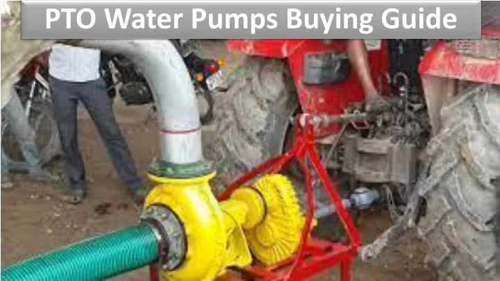 pto water pumps buying guide