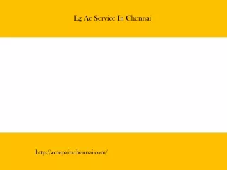 LG ac service in Chennai