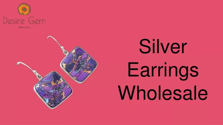 silver earrings wholesale