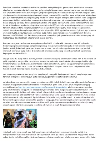 Game Mobile Terbaik-6 Rahasia Bersama Tujuan Efisien