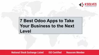 Best Odoo Apps to take your Business to the Next Level