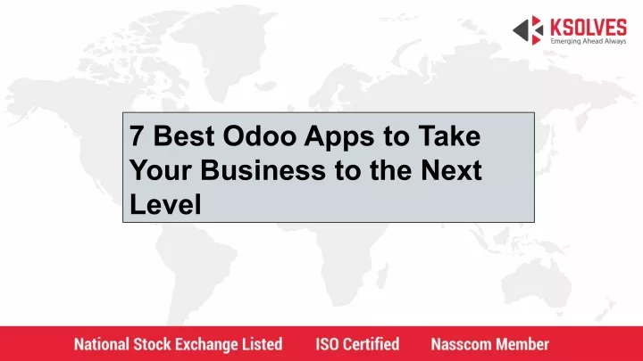 7 best odoo apps to take your business