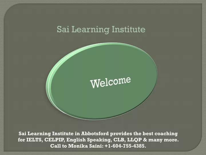 sai learning institute