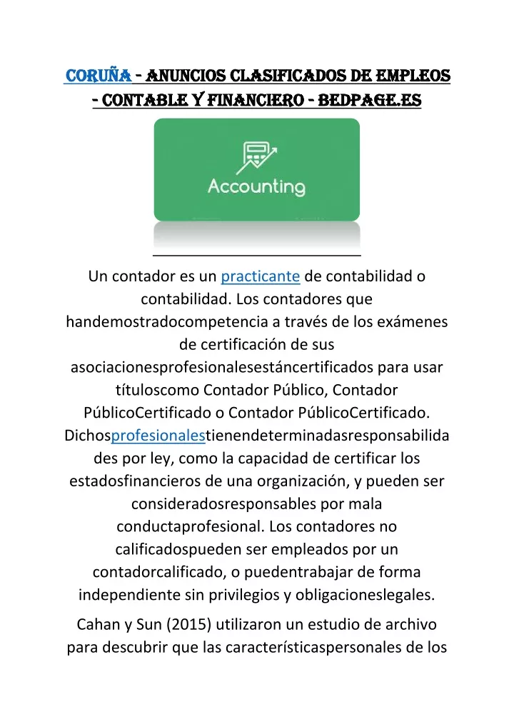 coru a coru a anuncios clasificados de empleos