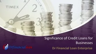 Significance of Credit Loans for Businesses