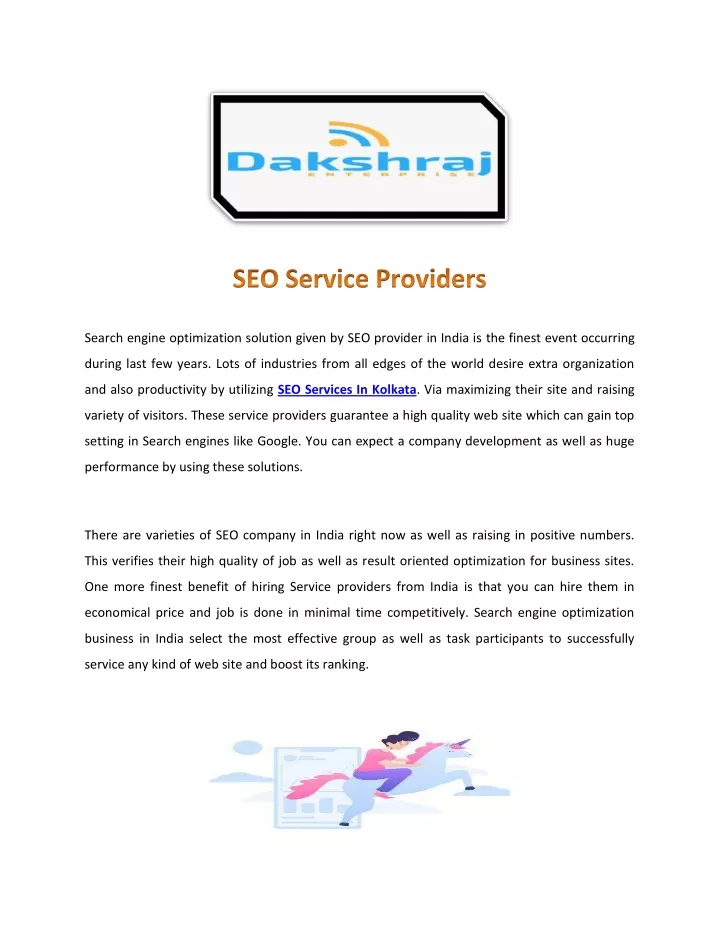 search engine optimization solution given