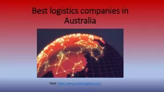 best logistics companies in best logistics