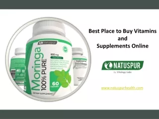 Best Place to Buy Vitamins and Supplements Online - www.natuspurhealth.com