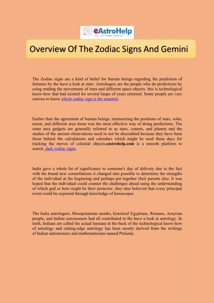 the zodiac signs are a kind of belief for human