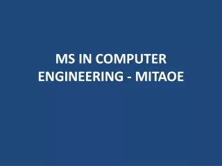 ms in computer engineering mitaoe