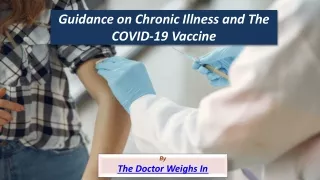 Guidance on Chronic Illness and The COVID 19 Vaccine