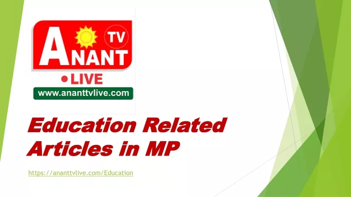 education related articles in mp