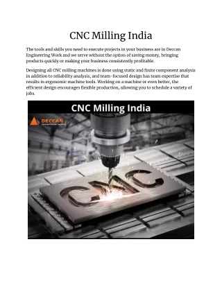 CNC Milling India