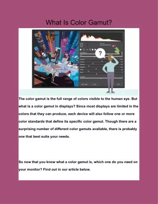 what is color gamut