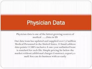 Physician Data